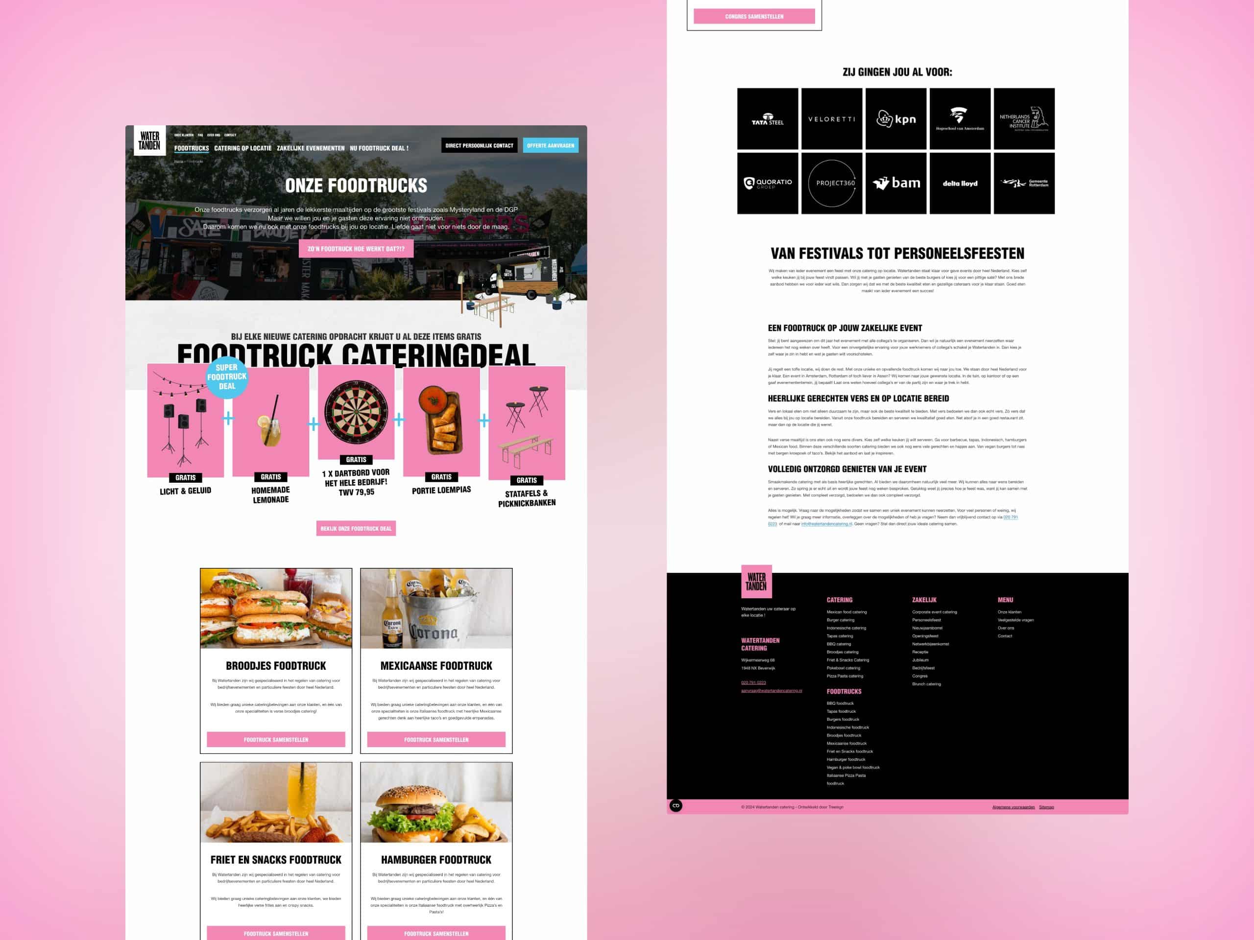 Watertanden Catering case update
